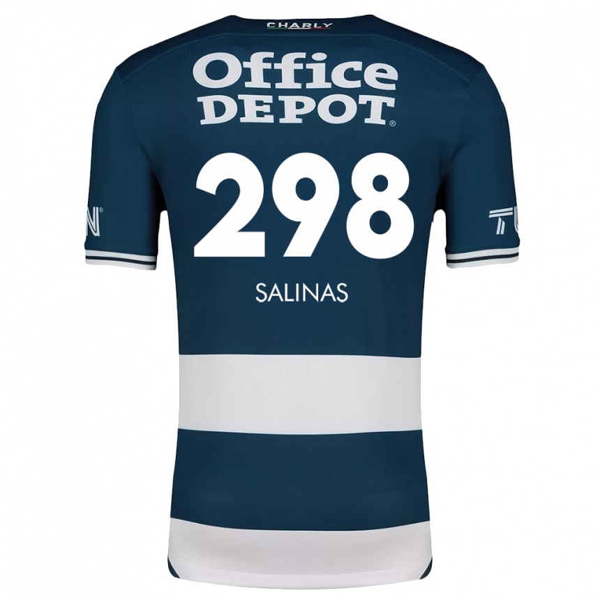 Homme Football Maillot Jesús Salinas #298 Bleu Blanc Tenues Domicile 2024/25