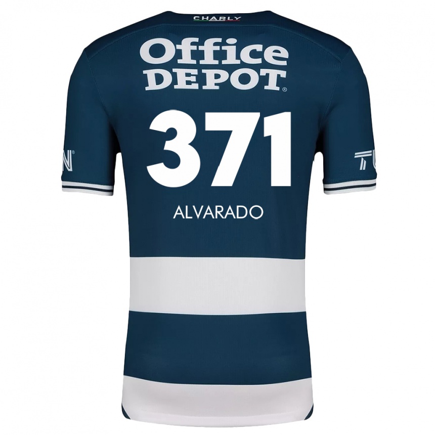 Homme Football Maillot Brandon Alvarado #371 Bleu Blanc Tenues Domicile 2024/25