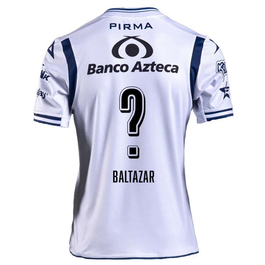 Homme Football Maillot Carlos Baltazar #0 Blanc Bleu Marine Tenues Domicile 2024/25