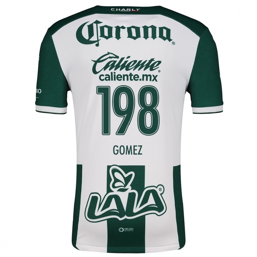 Homme Football Maillot Isaác Gómez #198 Vert Blanc Tenues Domicile 2024/25