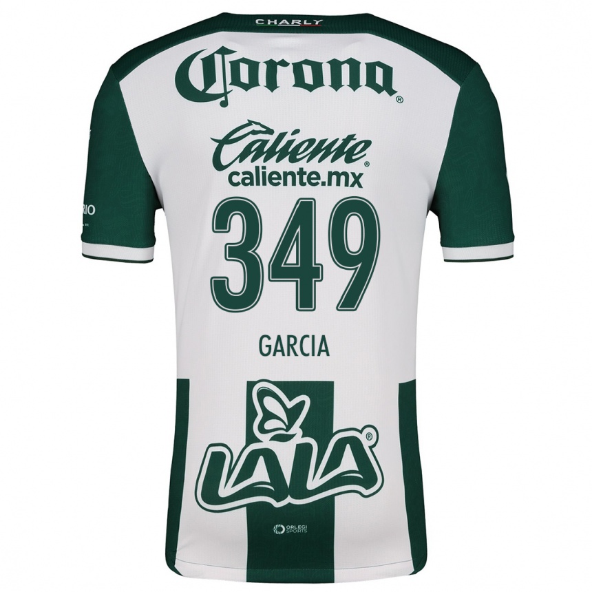 Homme Football Maillot Diego García #349 Vert Blanc Tenues Domicile 2024/25