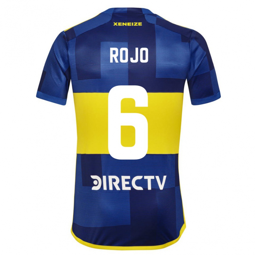 Homme Football Maillot Marcos Rojo #6 Bleu Jaune Tenues Domicile 2024/25