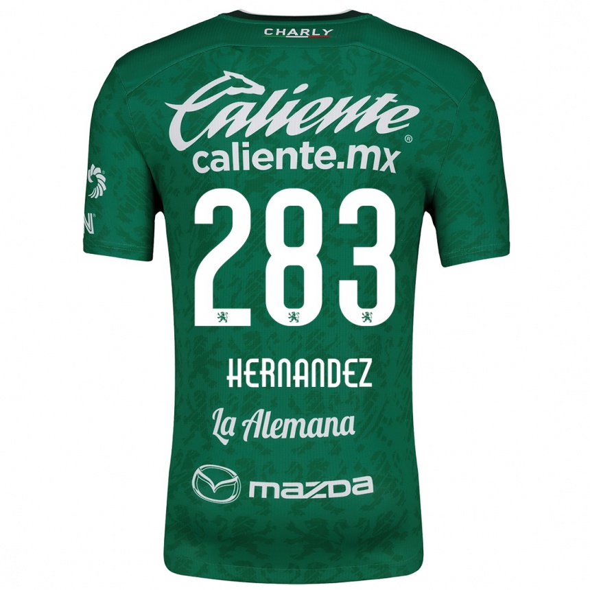 Homme Football Maillot Karin Hernández #283 Vert Blanc Tenues Domicile 2024/25