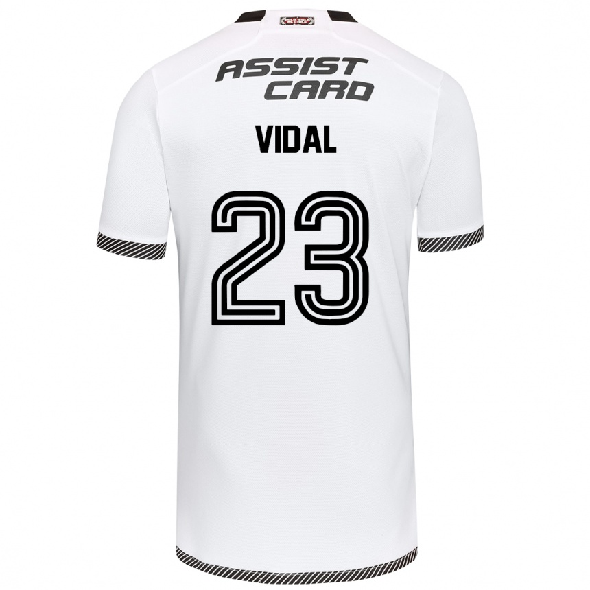 Homme Football Maillot Arturo Vidal #23 Blanc Noir Tenues Domicile 2024/25