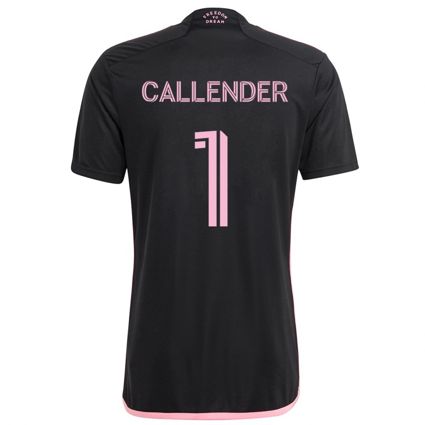 Homme Football Maillot Drake Callender #1 Noir Tenues Extérieur 2024/25