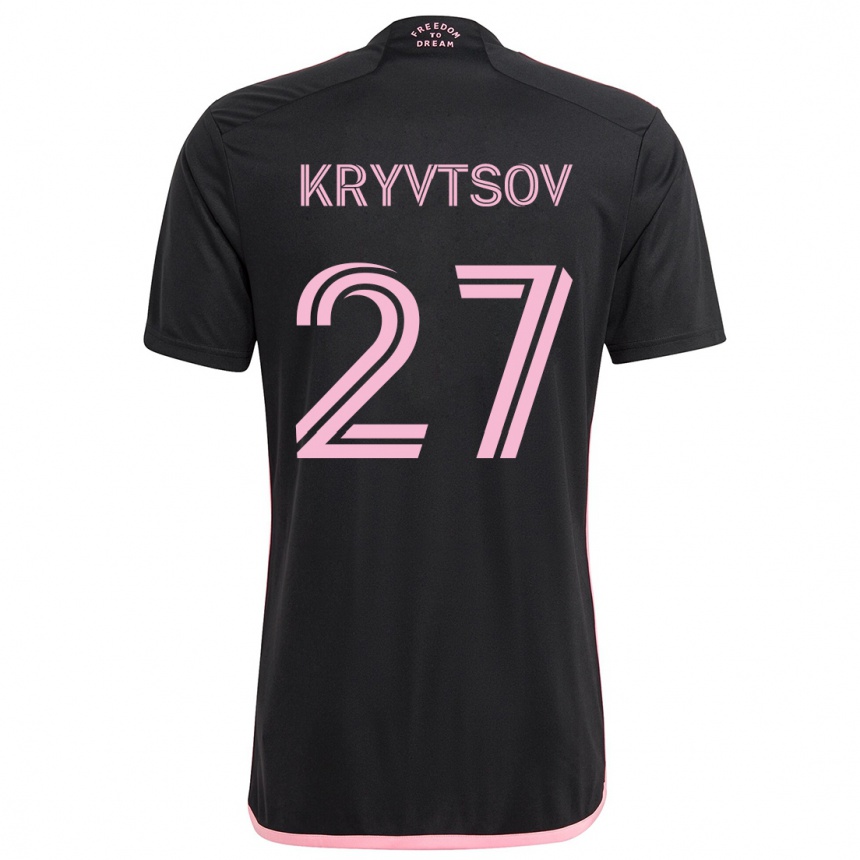 Homme Football Maillot Sergiy Kryvtsov #27 Noir Tenues Extérieur 2024/25