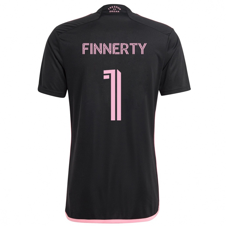 Homme Football Maillot Owen Finnerty #1 Noir Tenues Extérieur 2024/25