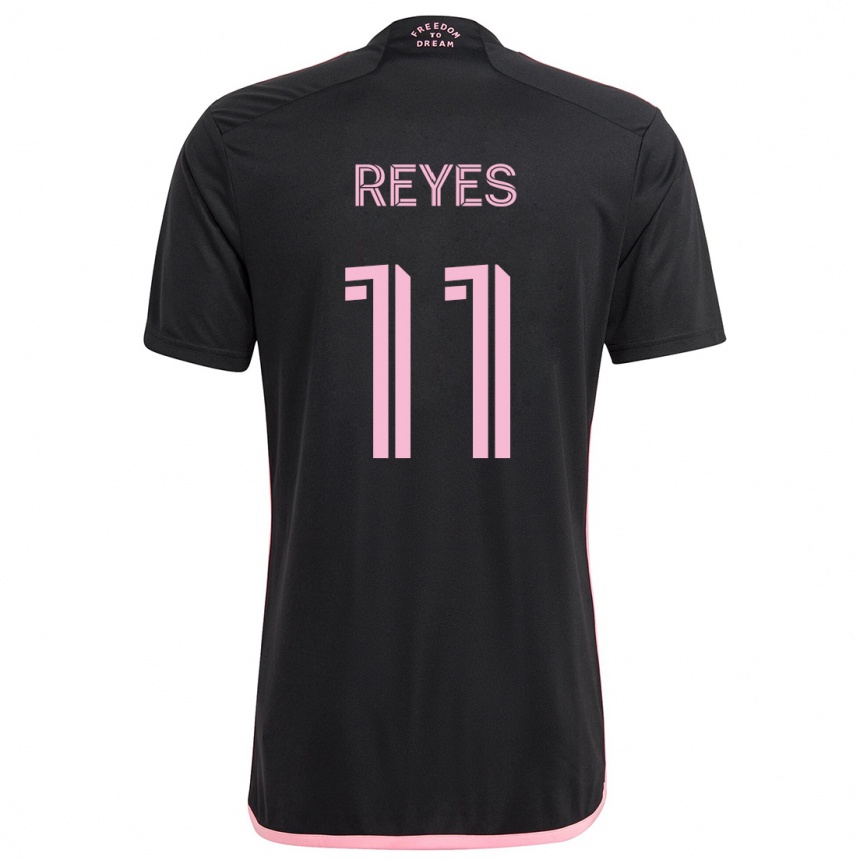 Homme Football Maillot Dairon Reyes #11 Noir Tenues Extérieur 2024/25