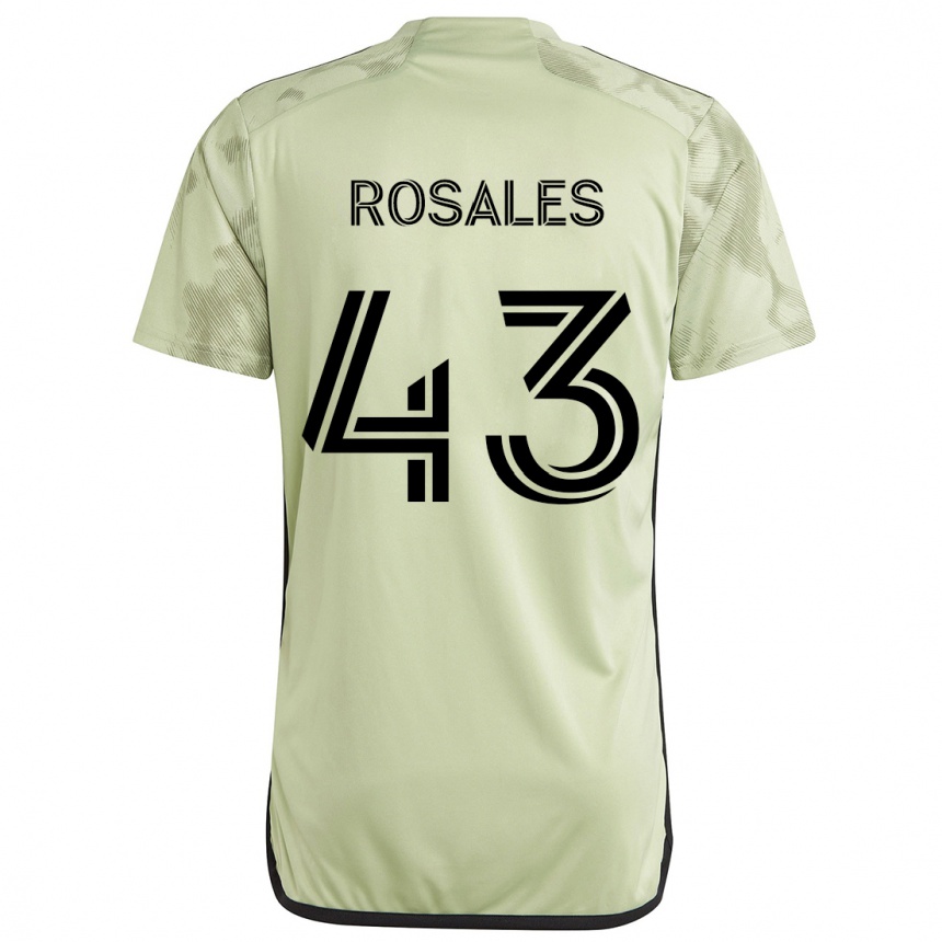 Homme Football Maillot Diego Rosales #43 Vert Clair Tenues Extérieur 2024/25