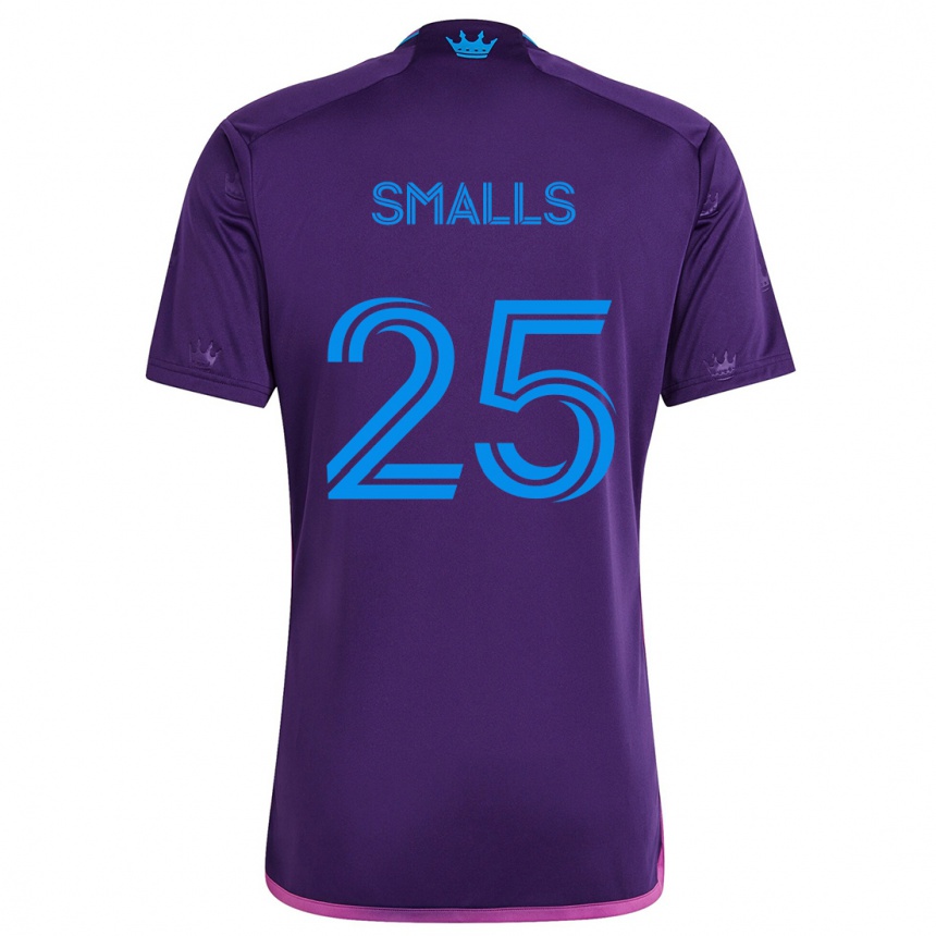 Homme Football Maillot Tyger Smalls #25 Bleu Violet Tenues Extérieur 2024/25