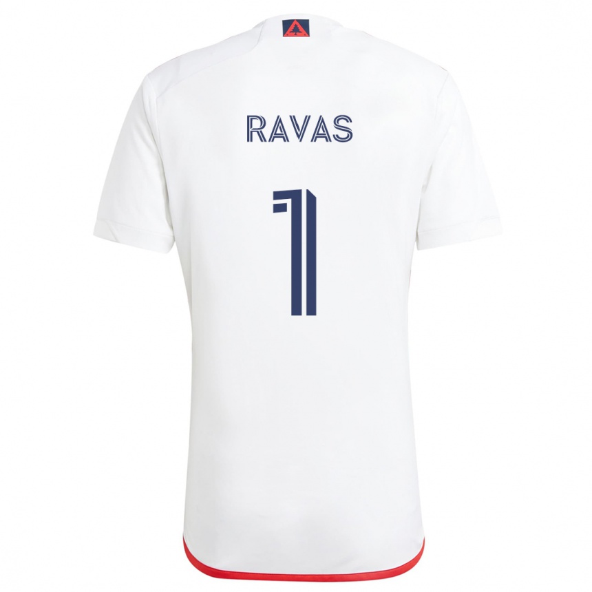 Homme Football Maillot Henrich Ravas #1 Blanc Rouge Tenues Extérieur 2024/25