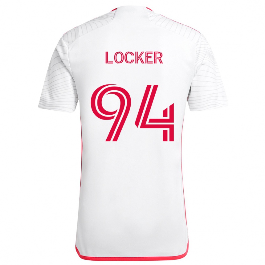 Homme Football Maillot Carson Locker #94 Blanc Rouge Tenues Extérieur 2024/25