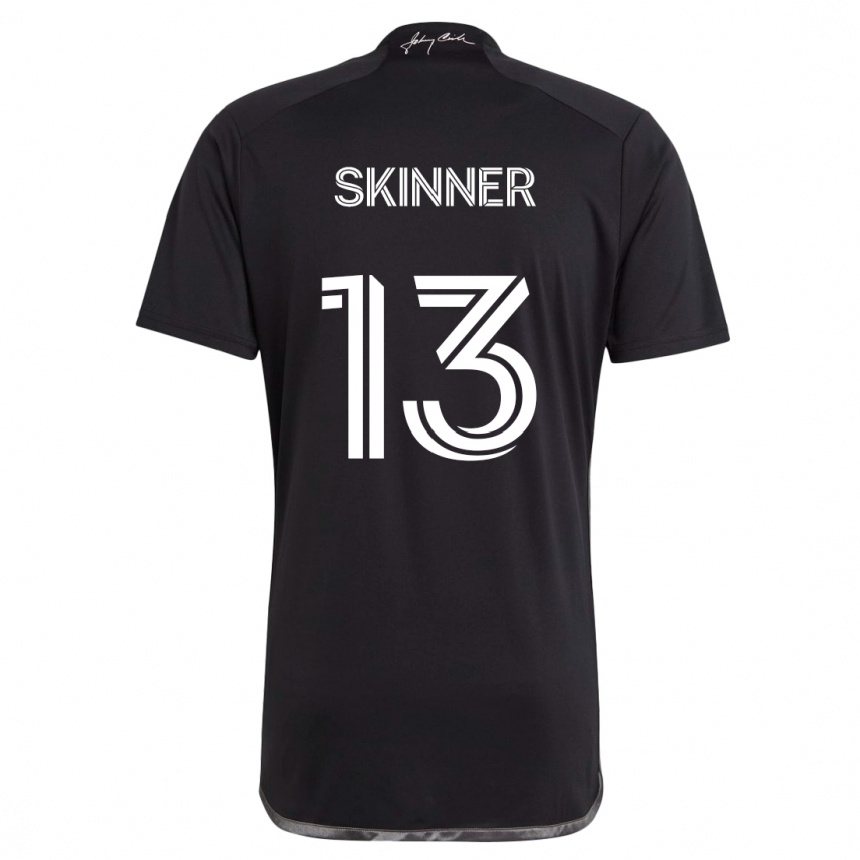 Homme Football Maillot Joey Skinner #13 Noir Tenues Extérieur 2024/25