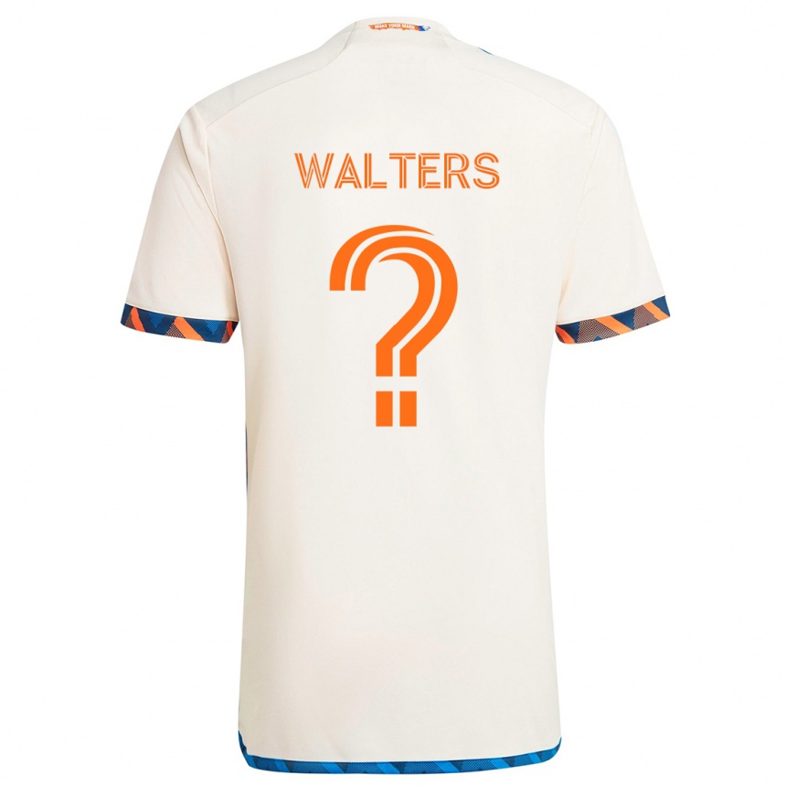 Homme Football Maillot Paul Walters #0 Blanc Orange Tenues Extérieur 2024/25