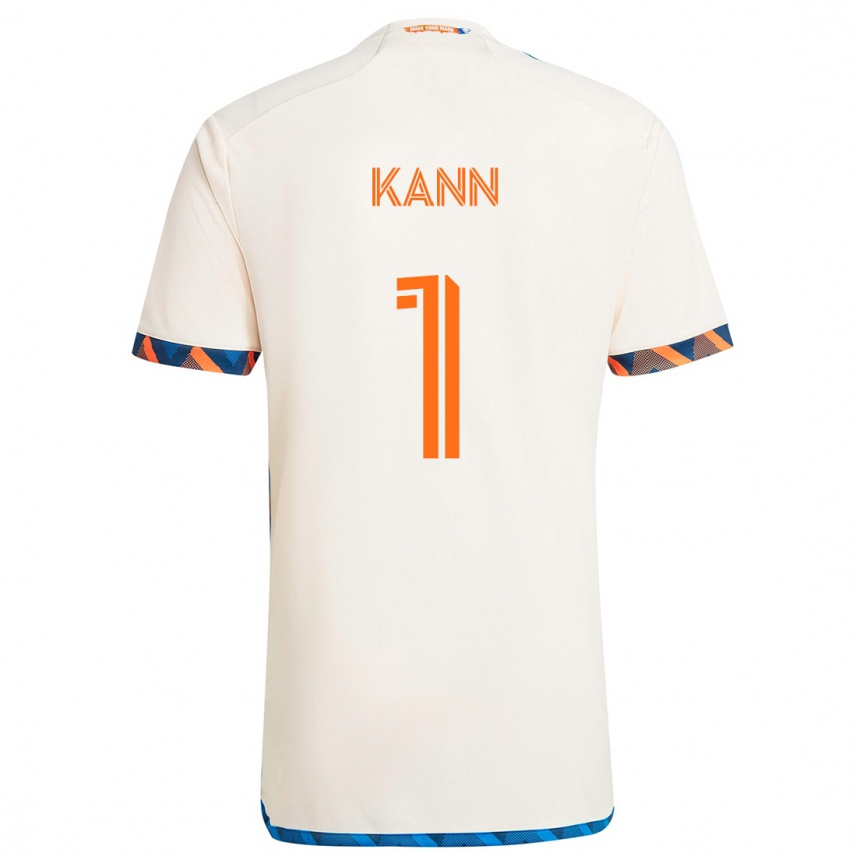 Homme Football Maillot Alec Kann #1 Blanc Orange Tenues Extérieur 2024/25