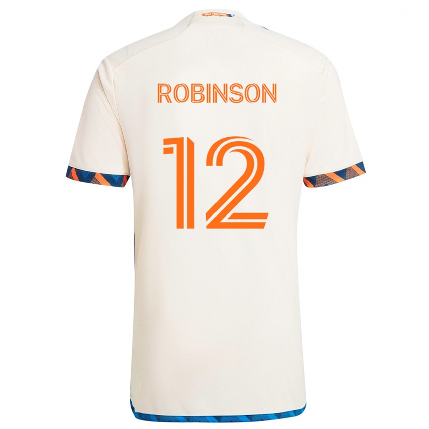 Homme Football Maillot Miles Robinson #12 Blanc Orange Tenues Extérieur 2024/25