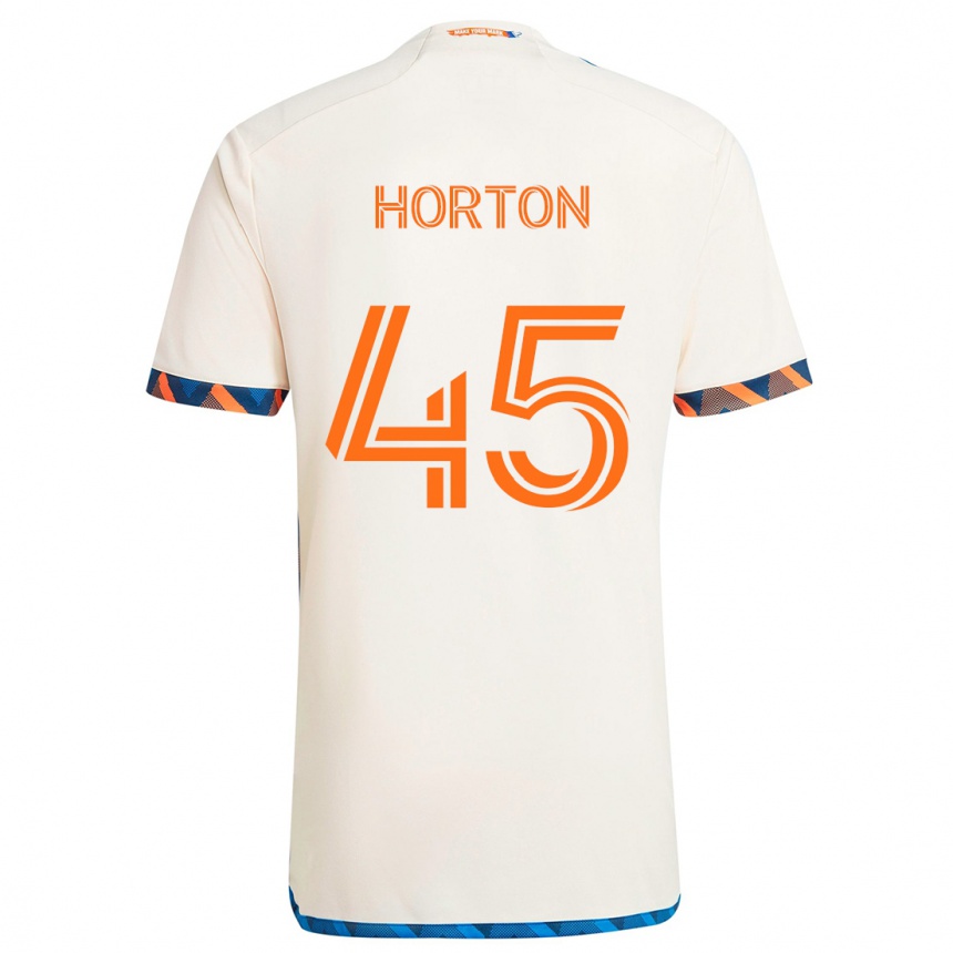 Homme Football Maillot Philip Horton #45 Blanc Orange Tenues Extérieur 2024/25