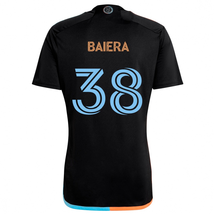 Homme Football Maillot Drew Baiera #38 Noir Orange Bleu Tenues Extérieur 2024/25