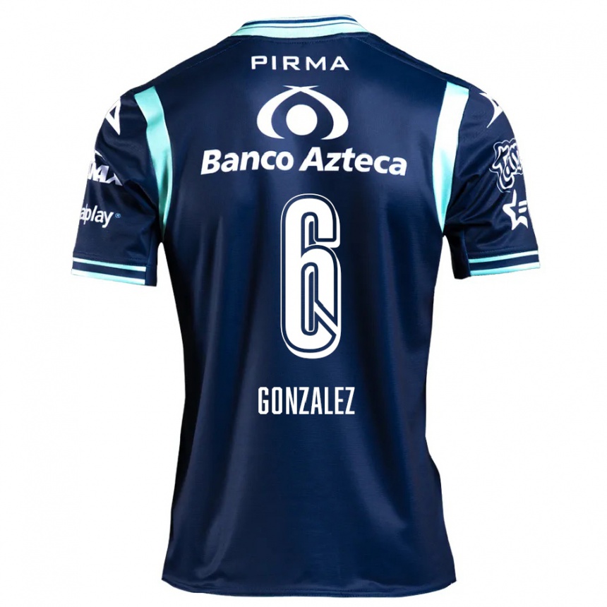 Homme Football Maillot Pablo González #6 Bleu Marine Tenues Extérieur 2024/25