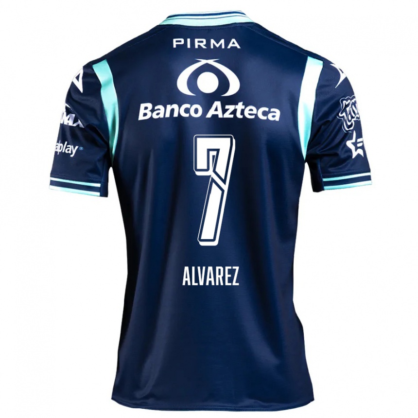 Homme Football Maillot Daniel Álvarez #7 Bleu Marine Tenues Extérieur 2024/25