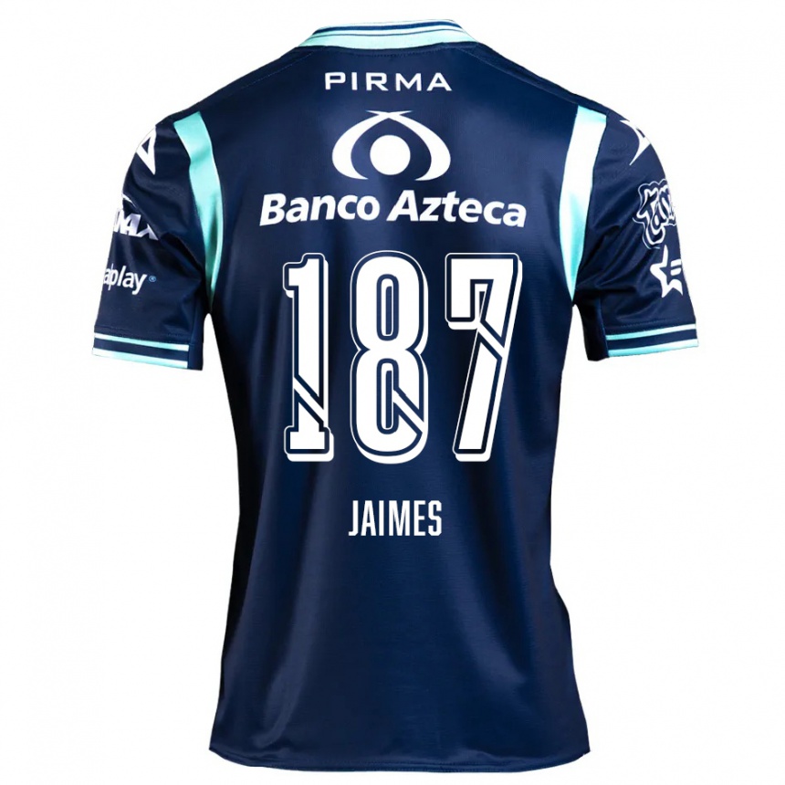 Homme Football Maillot Tristhan Jaimes #187 Bleu Marine Tenues Extérieur 2024/25