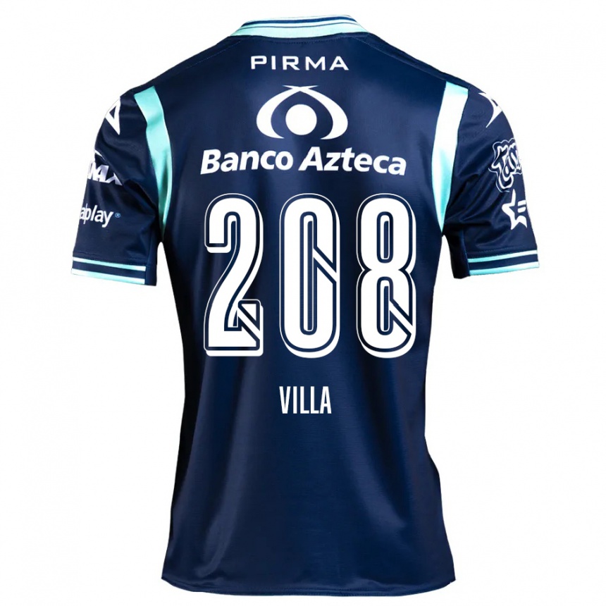 Homme Football Maillot Patrick Villa #208 Bleu Marine Tenues Extérieur 2024/25