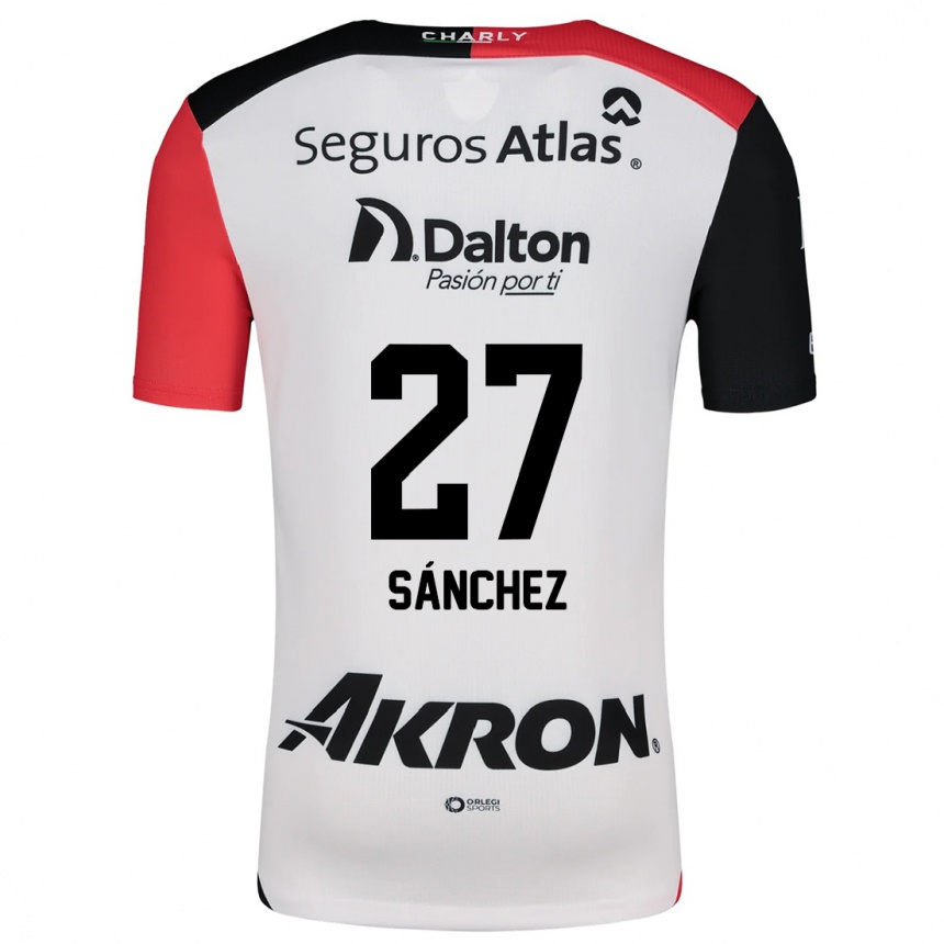 Homme Football Maillot Antonio Sánchez #27 Blanc Rouge Noir Tenues Extérieur 2024/25