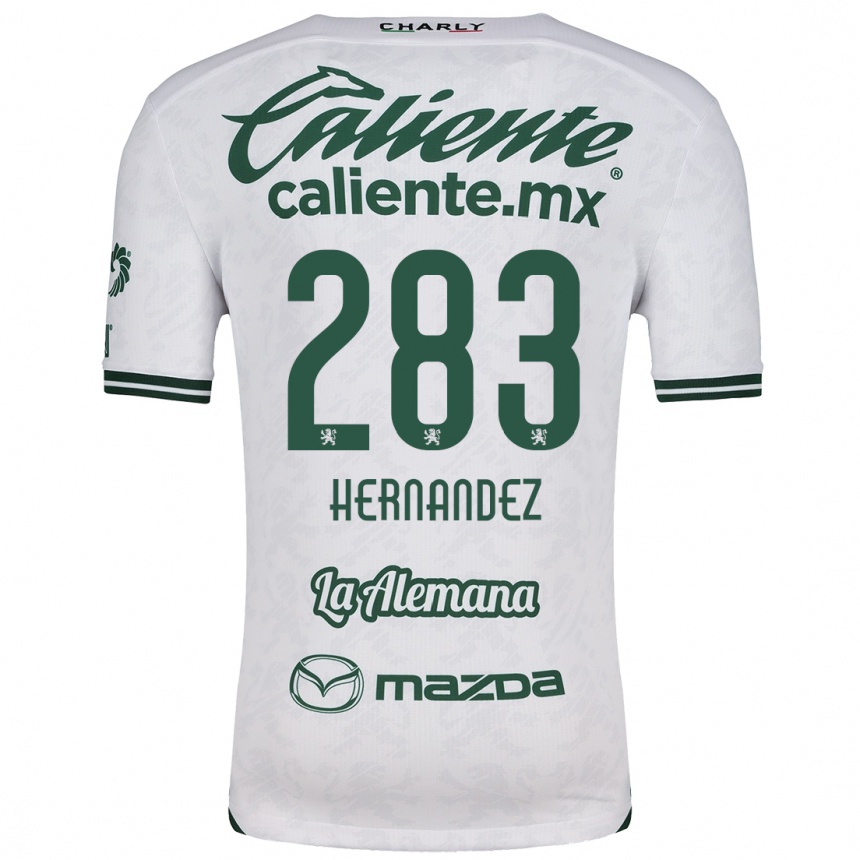 Homme Football Maillot Karin Hernández #283 Blanc Vert Tenues Extérieur 2024/25