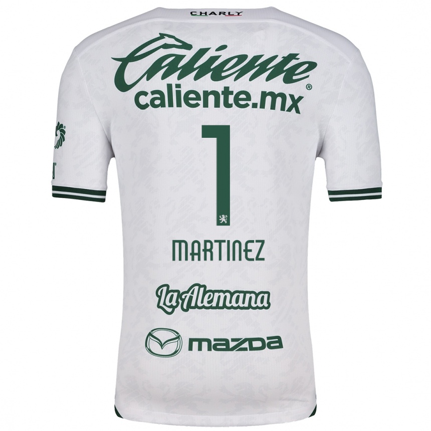 Homme Football Maillot Angeles Martínez #1 Blanc Vert Tenues Extérieur 2024/25