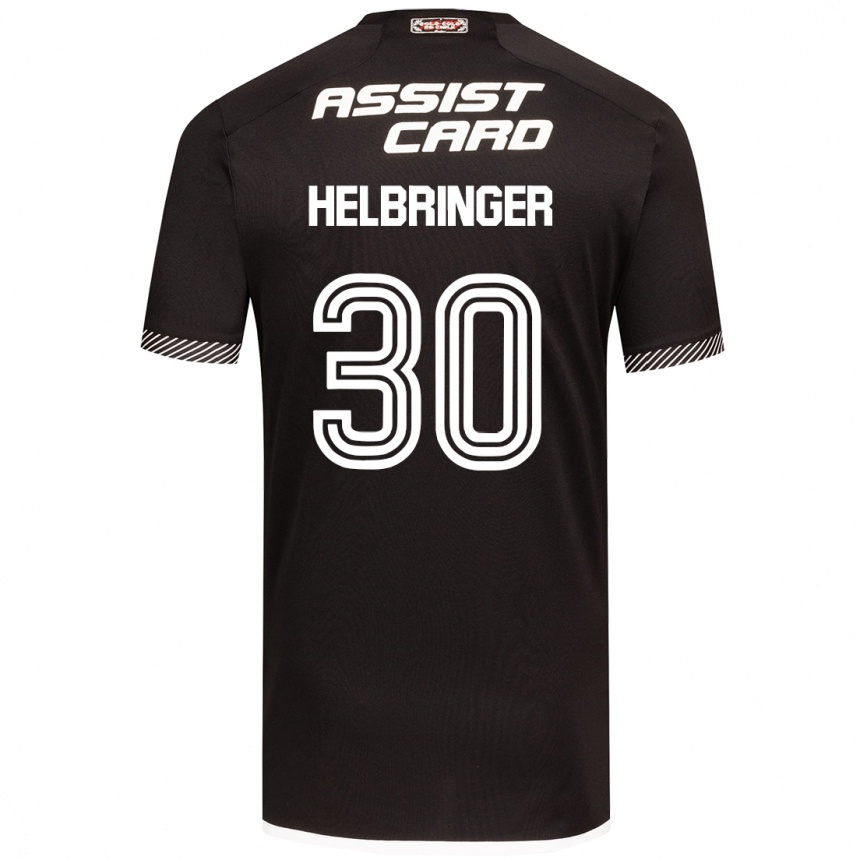 Homme Football Maillot Aixa Helbringer #30 Noir Blanc Tenues Extérieur 2024/25