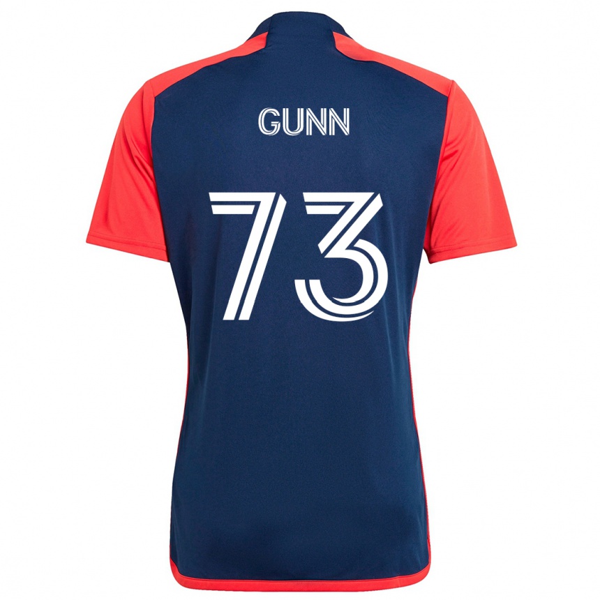 Femme Football Maillot Jd Gunn #73 Bleu Rouge Tenues Domicile 2024/25