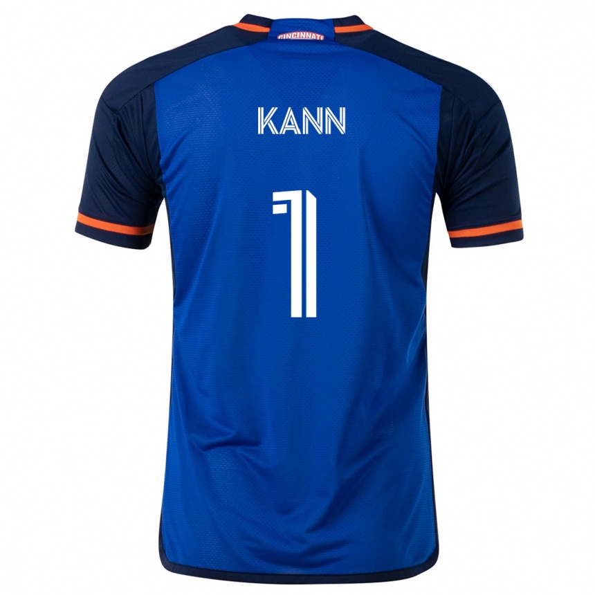 Femme Football Maillot Alec Kann #1 Bleu Blanc Tenues Domicile 2024/25