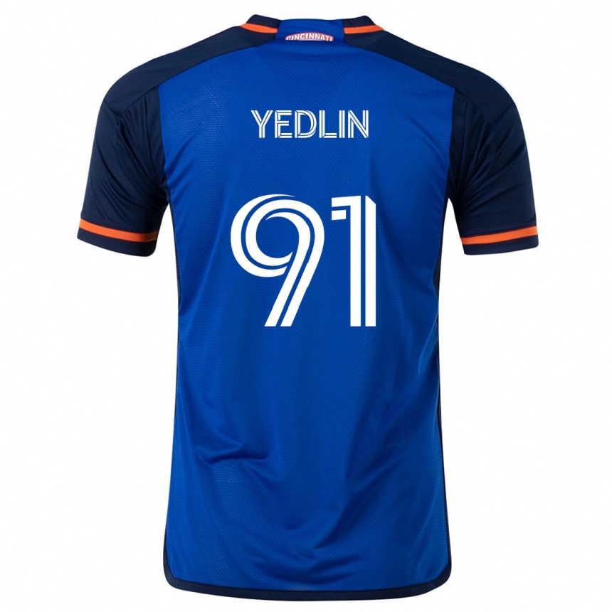 Femme Football Maillot Deandre Yedlin #91 Bleu Blanc Tenues Domicile 2024/25