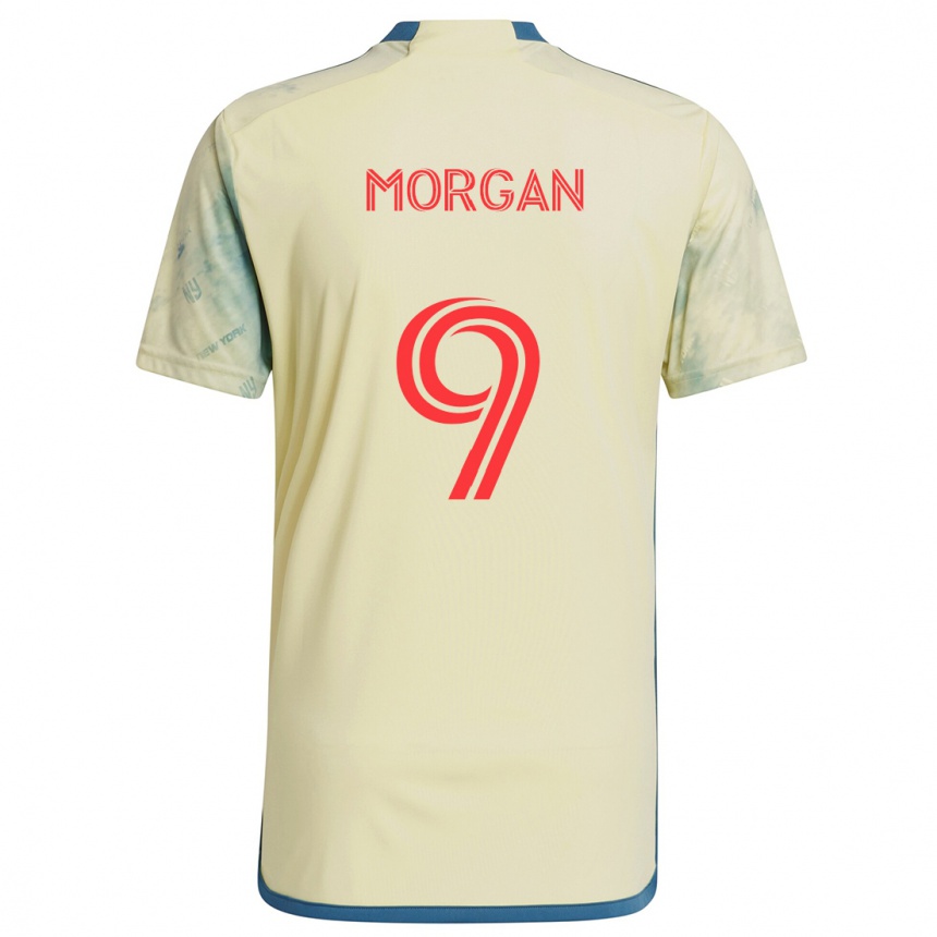 Femme Football Maillot Lewis Morgan #9 Jaune Rouge Bleu Tenues Domicile 2024/25