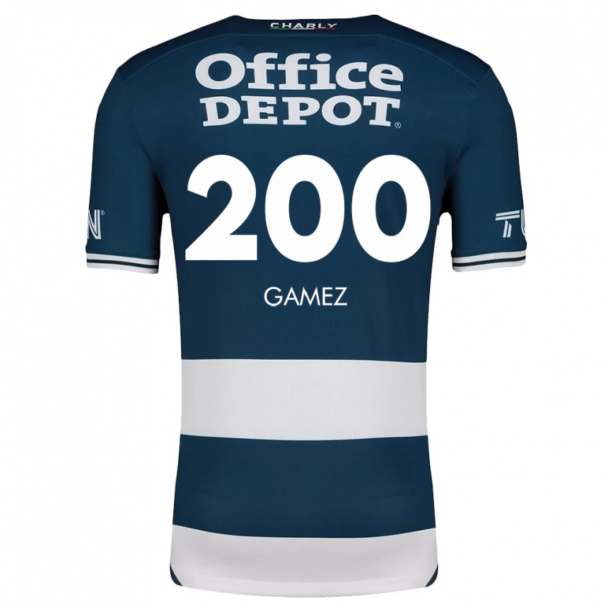 Femme Football Maillot Sergio Gámez #200 Bleu Blanc Tenues Domicile 2024/25