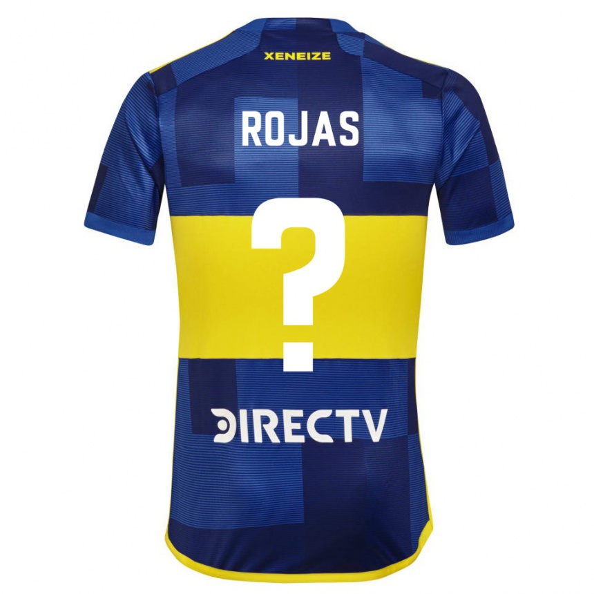 Femme Football Maillot Ignacio Rojas #0 Bleu Jaune Tenues Domicile 2024/25