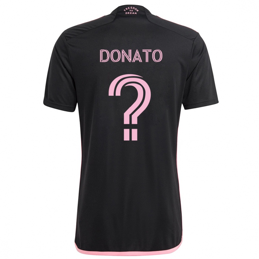 Femme Football Maillot Benjamin Donato #0 Noir Tenues Extérieur 2024/25