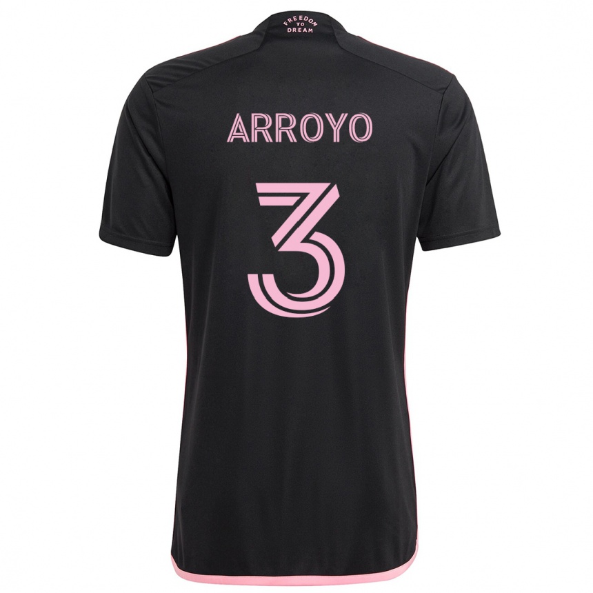 Femme Football Maillot Dixon Arroyo #3 Noir Tenues Extérieur 2024/25