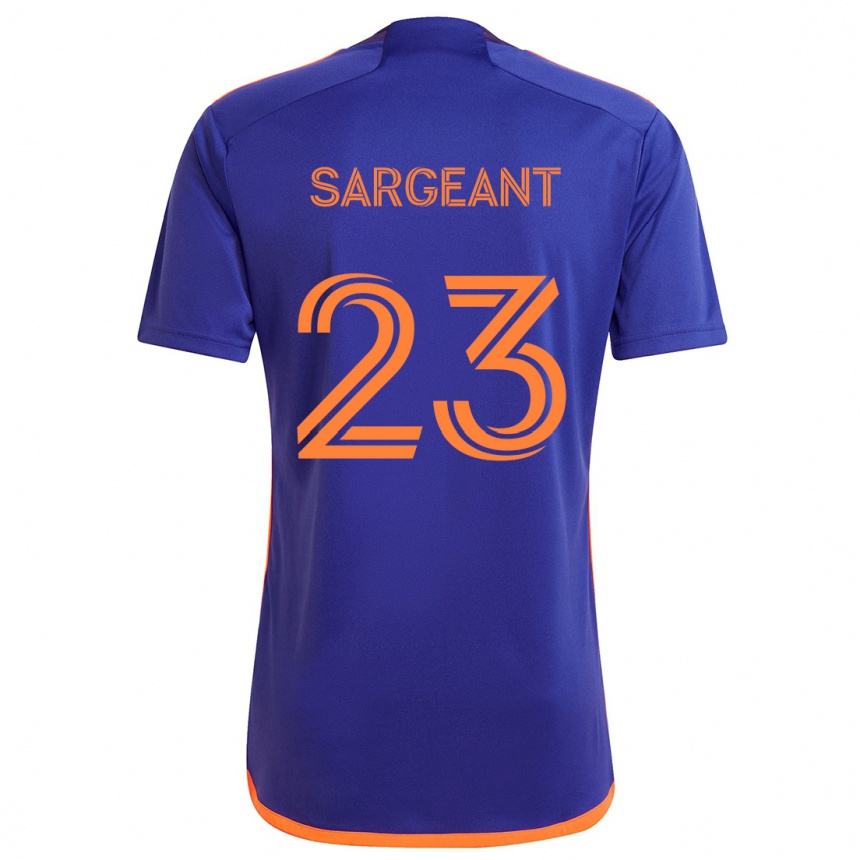 Femme Football Maillot Kieran Sargeant #23 Violet Orange Tenues Extérieur 2024/25