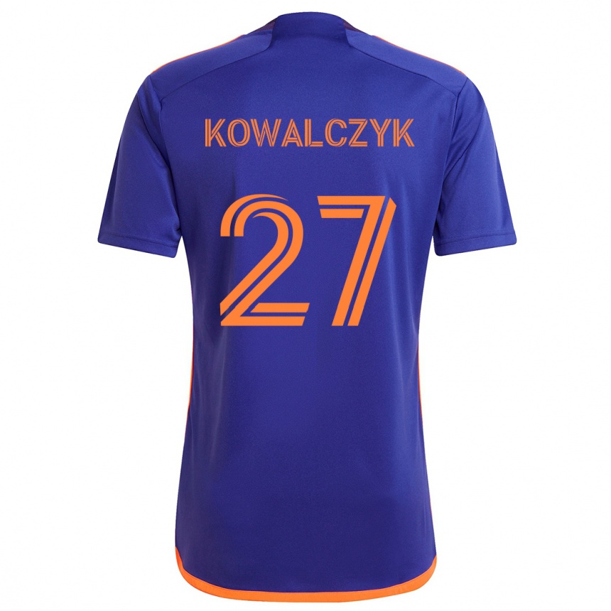 Femme Football Maillot Sebastian Kowalczyk #27 Violet Orange Tenues Extérieur 2024/25