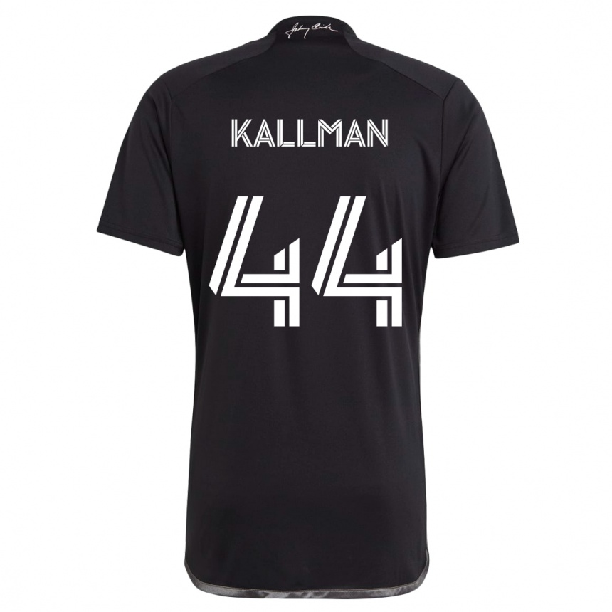 Femme Football Maillot Brent Kallman #44 Noir Tenues Extérieur 2024/25