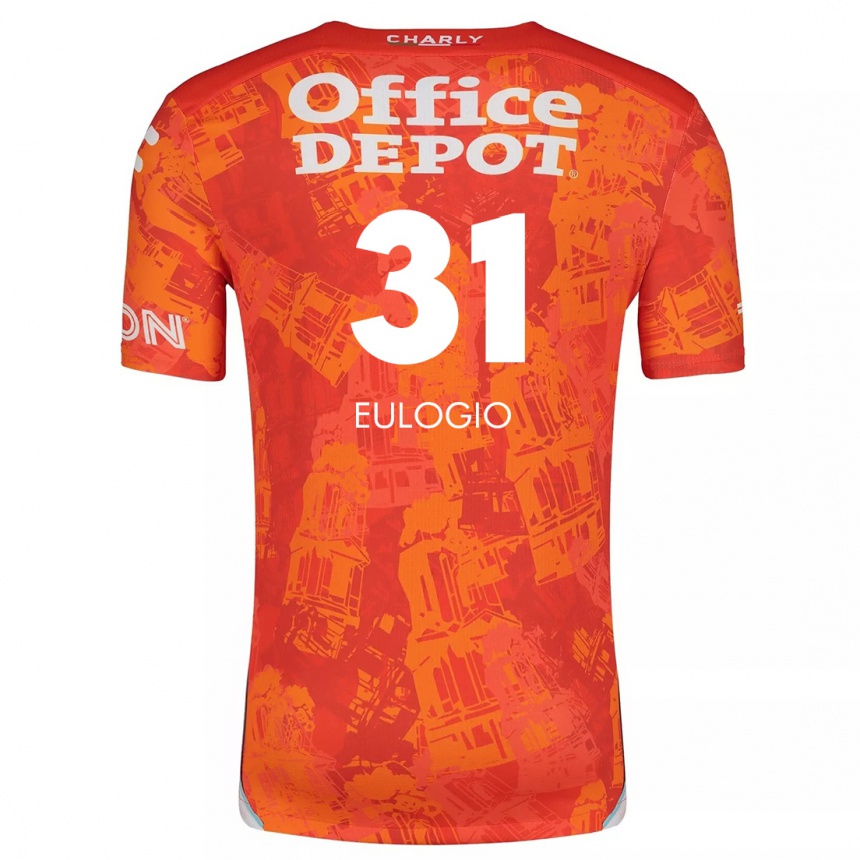 Femme Football Maillot José Eulogio #31 Orange White Tenues Extérieur 2024/25