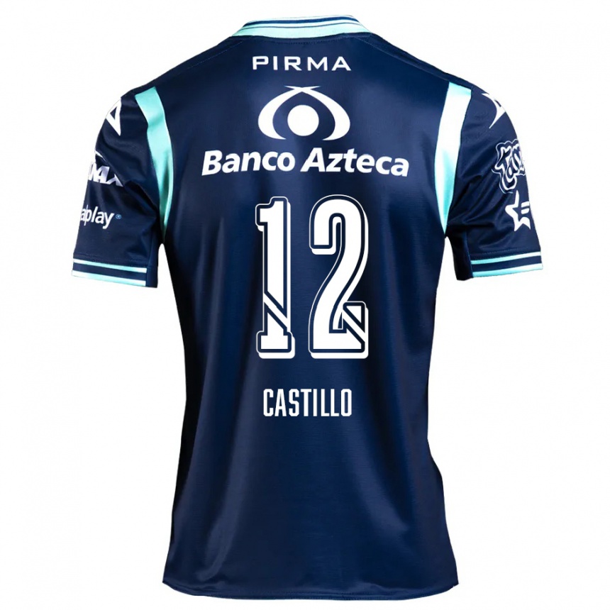 Femme Football Maillot Raúl Castillo #12 Bleu Marine Tenues Extérieur 2024/25