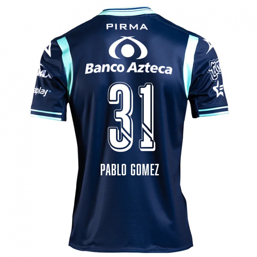 Femme Football Maillot Juan Pablo Gómez #31 Bleu Marine Tenues Extérieur 2024/25