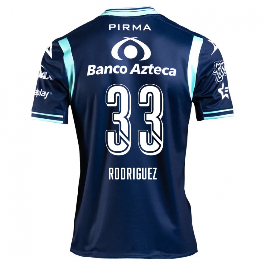 Femme Football Maillot Jorge Rodríguez #33 Bleu Marine Tenues Extérieur 2024/25