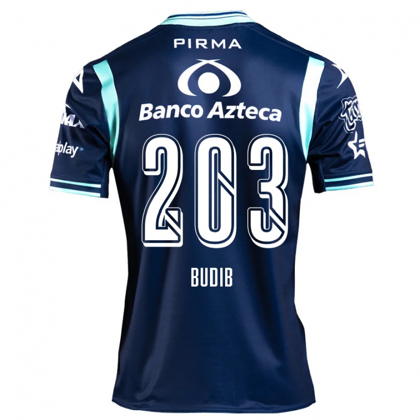 Femme Football Maillot Pedro Budib #203 Bleu Marine Tenues Extérieur 2024/25