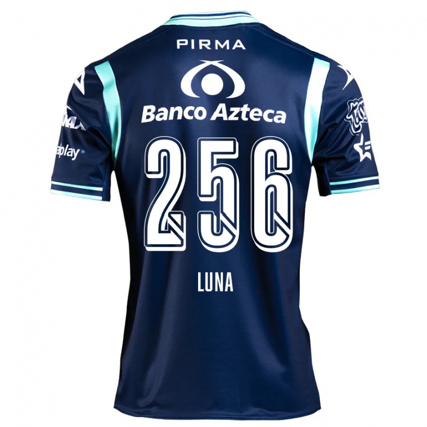 Femme Football Maillot Ángel Luna #256 Bleu Marine Tenues Extérieur 2024/25