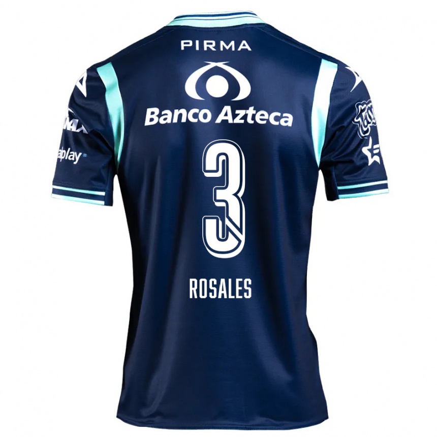 Femme Football Maillot Fátima Rosales #3 Bleu Marine Tenues Extérieur 2024/25