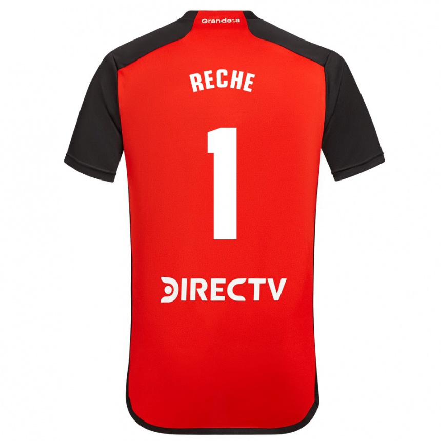 Femme Football Maillot Abril Reche #1 Rouge Noir Blanc Tenues Extérieur 2024/25