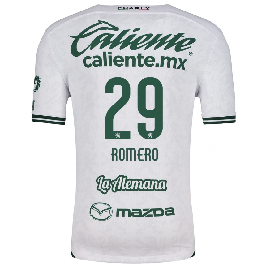 Femme Football Maillot Lucas Romero #29 Blanc Vert Tenues Extérieur 2024/25